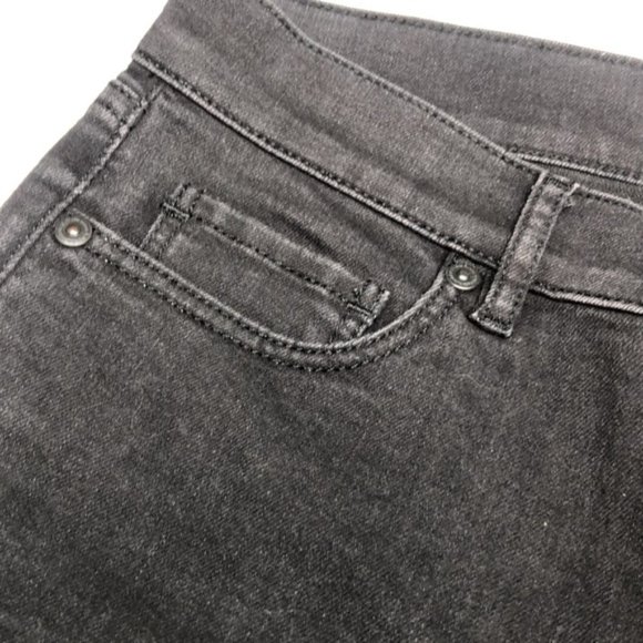 LIKE NEW ANN TAYLOR MODERN SKINNY BLACK JEANS 0/25x30 ⭐️ - Picture 8 of 14